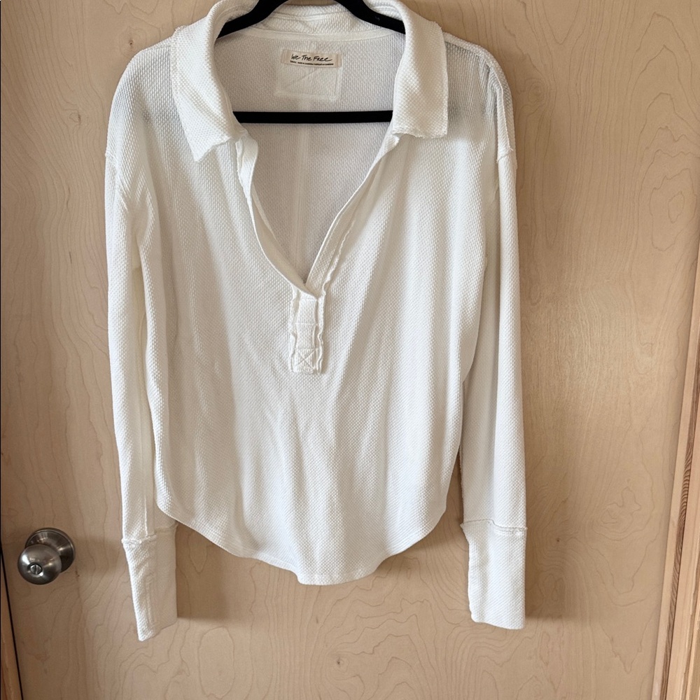 Free People We the Free Anakin Thermal Polo